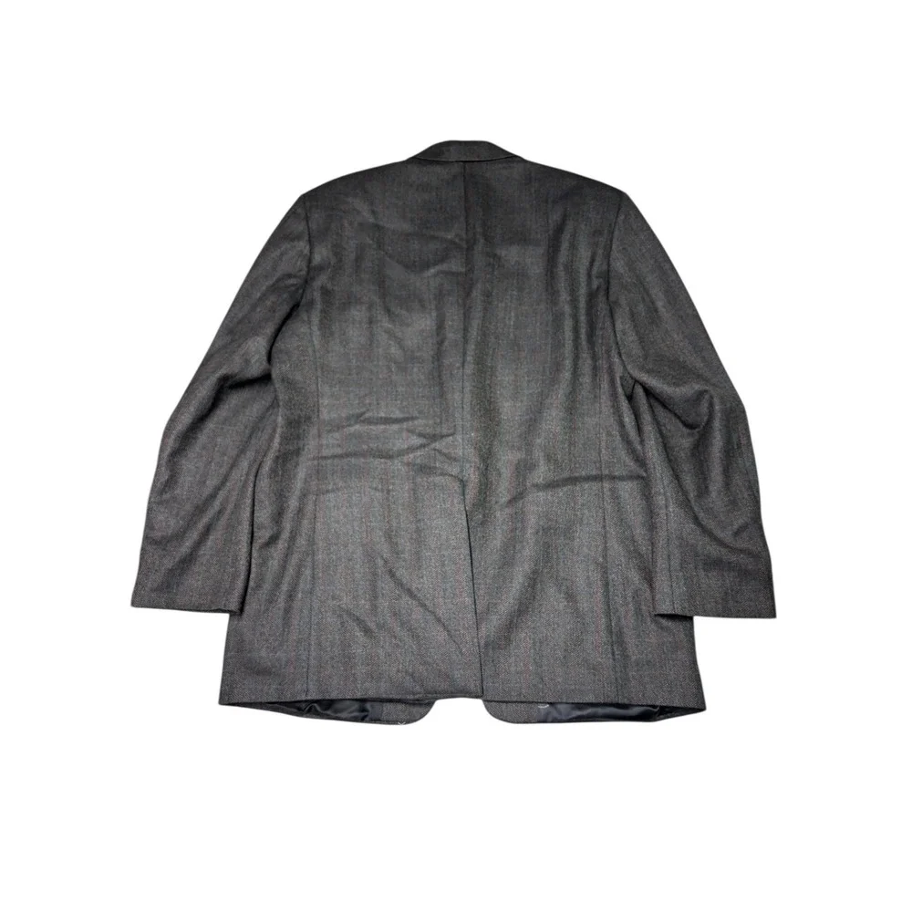 Lauren Ralph Lauren Wool Blazer Herringbone Sport Coat‎ Made in Canada 44L